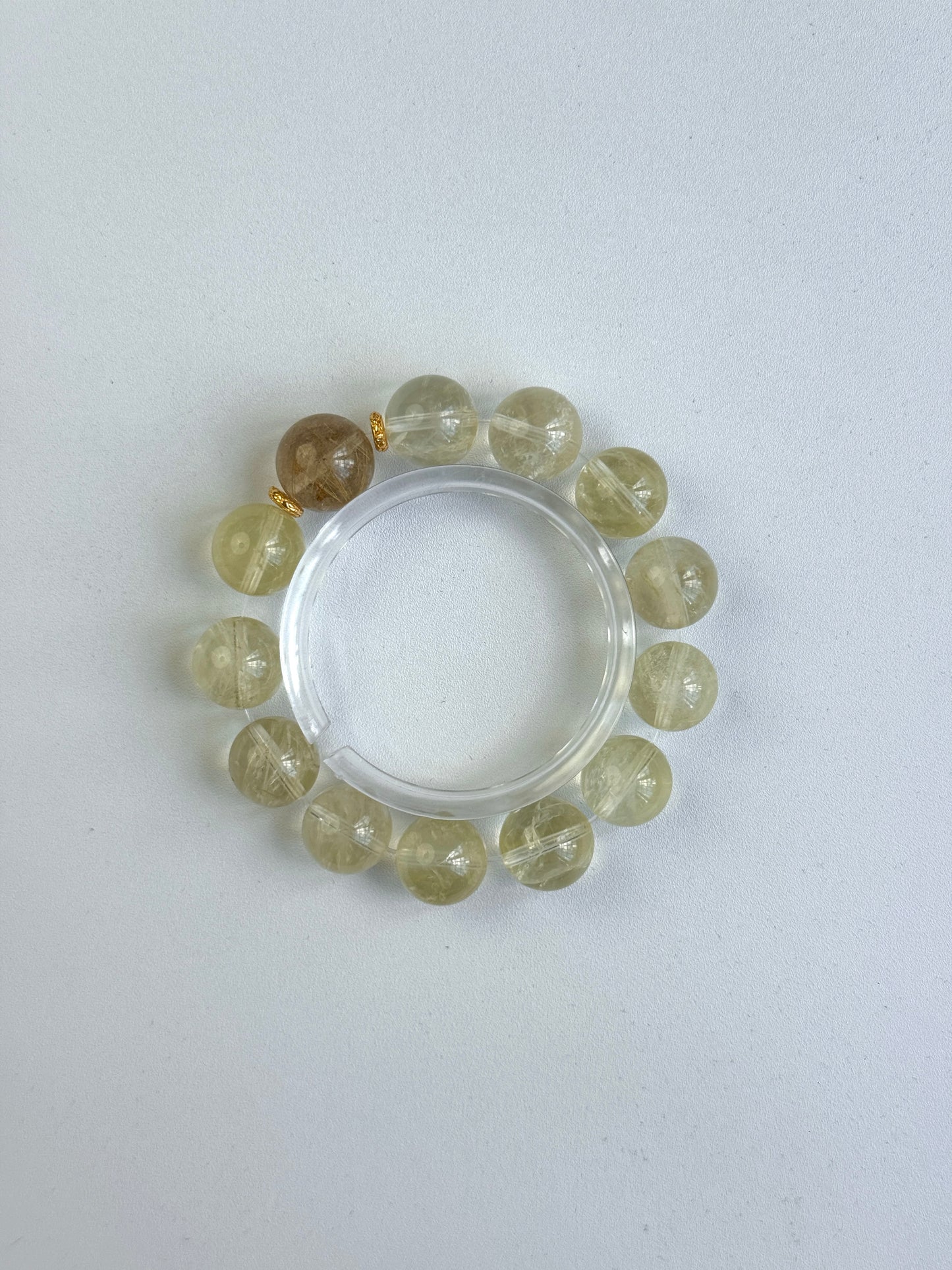 Harmony Duo: Lemon Citrine & Golden Rutilated Quartz Energy Bracelet