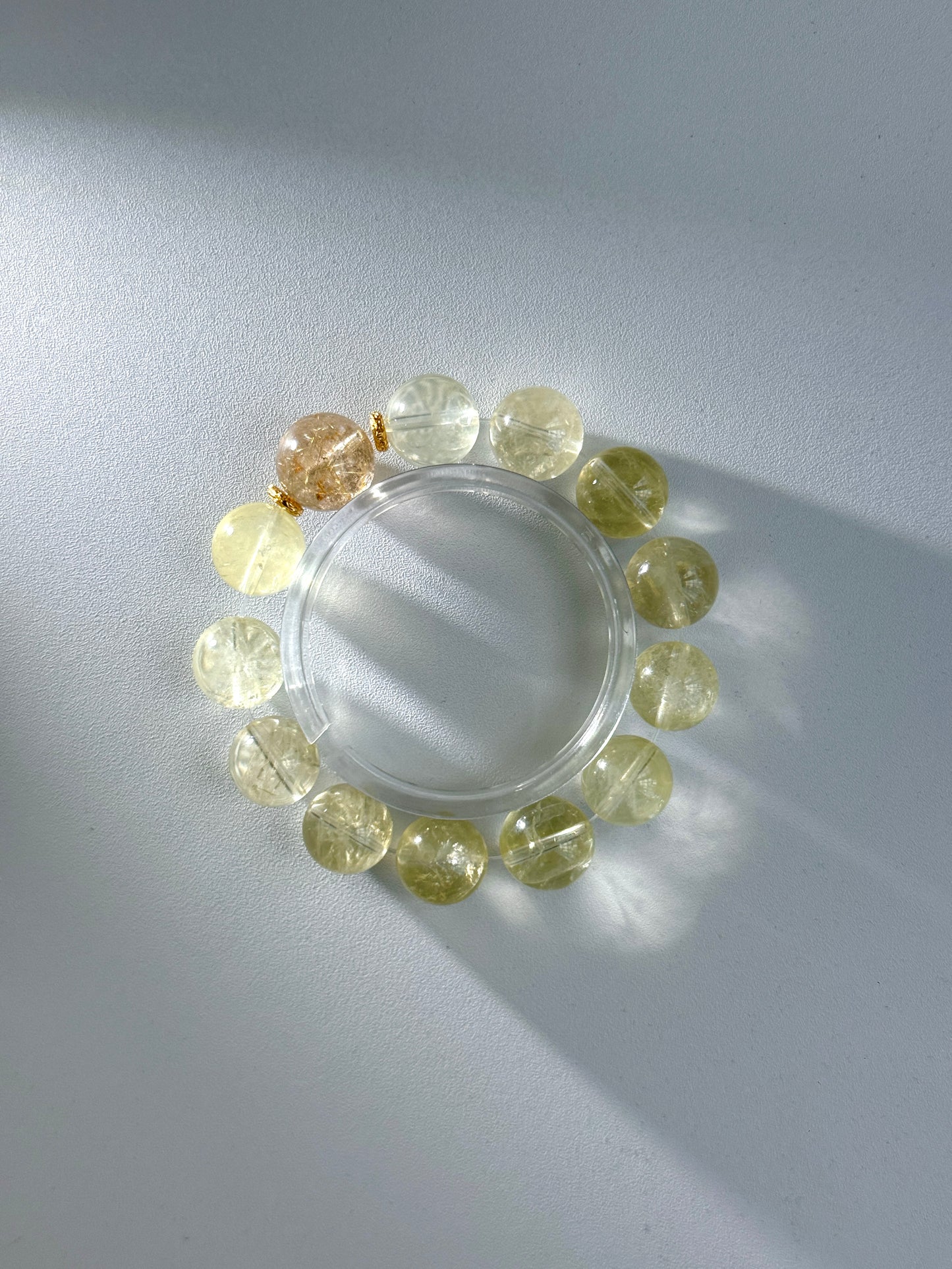 Harmony Duo: Lemon Citrine & Golden Rutilated Quartz Energy Bracelet