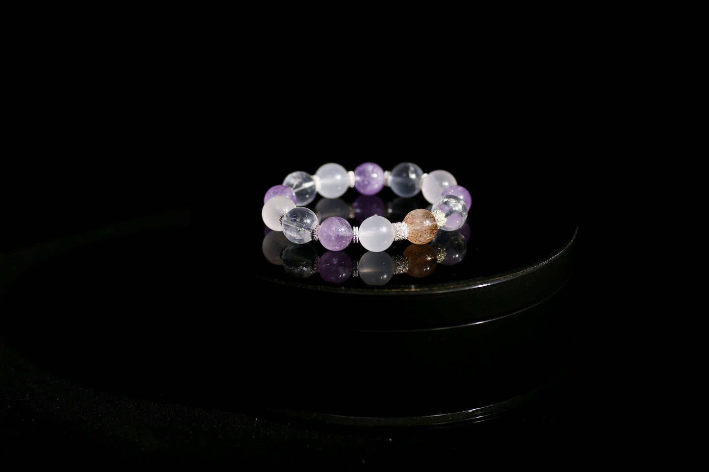 Harmony Quartet: Brazilian Amethyst & Madagascar Citrine Energy Bracelet
