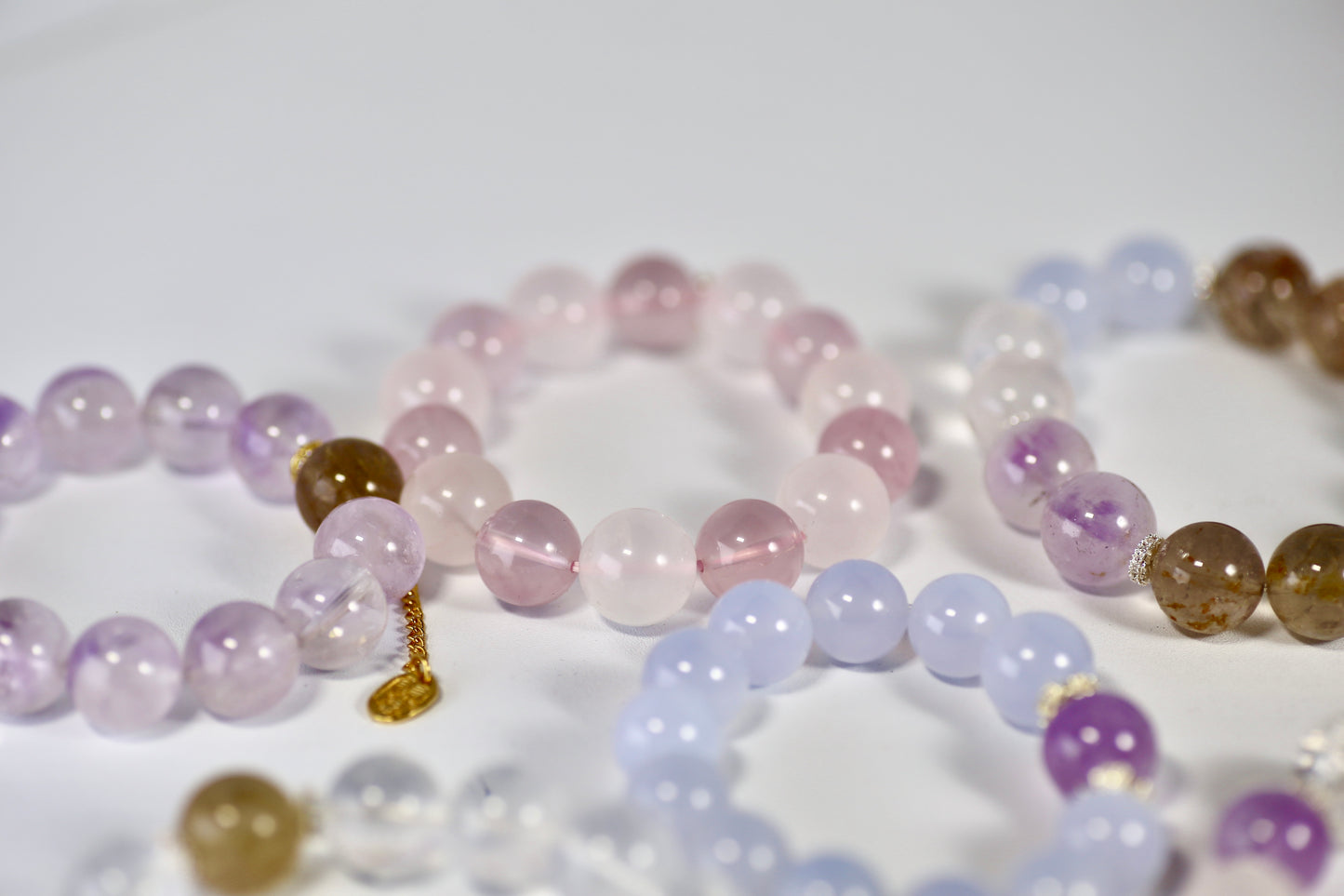 Harmony Duo: Rose Quartz & Amethyst Energy Bracelet