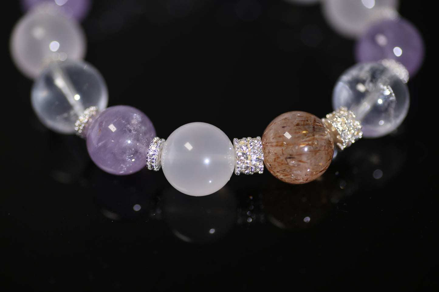 Harmony Quartet: Brazilian Amethyst & Madagascar Citrine Energy Bracelet